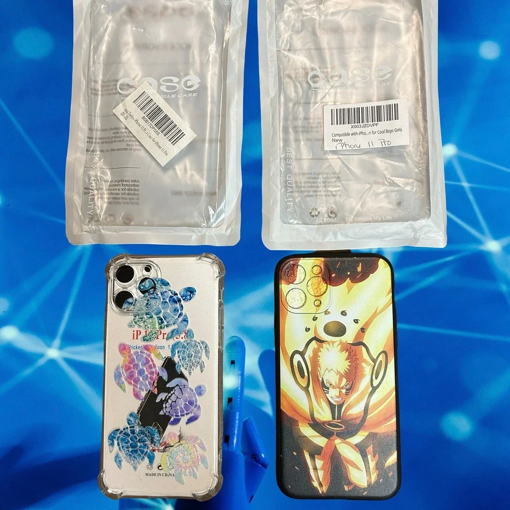 Unbranded Phone Case iPhone 11 Pro Bundle Multicolor New Turtle Anime 2pk